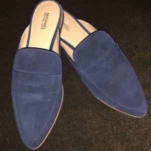 Navy blue Michael Kors Mules. Size 8.